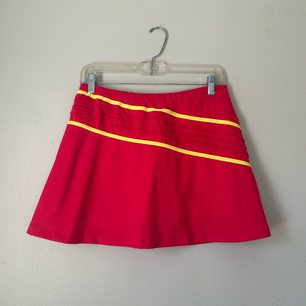 Tail Tech Pink tennis/golfing Skirt with Yellow Accents